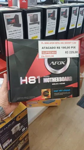 PLACA MÃE H81 1150 4 GERAÇÃO M.2 DDR3 