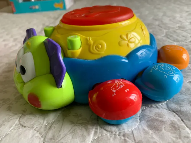 Joaninha som e luz interativa  - Brinquedo 6 meses 