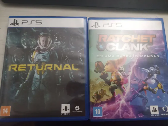 Returnal e Ratchet & Clank ps5 em perfeito estado, vendo os dois junto ou separado