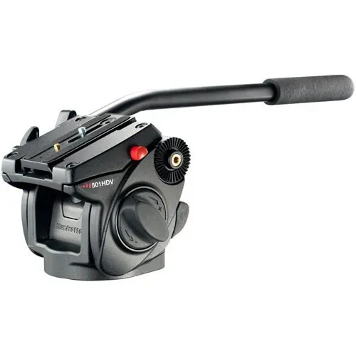 Cabeça Hidraúlica Tripé Manfrotto 501 HDV Profissional 