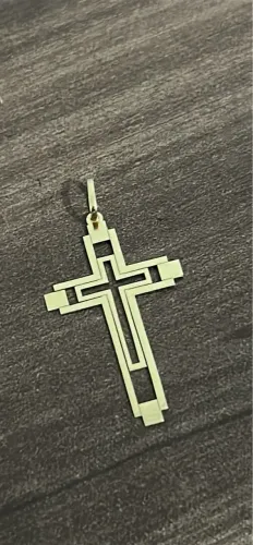 Cruz ouro 18k nova