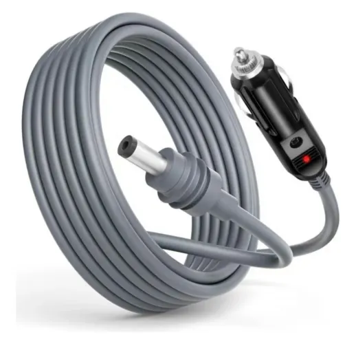 Carregador Veicular Para Starlink Mini Cinzeiro 3m Cor Cinza-escuro