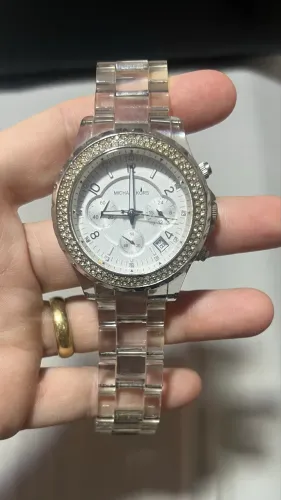 relógio original Michael kors modelo 5337 transparente 