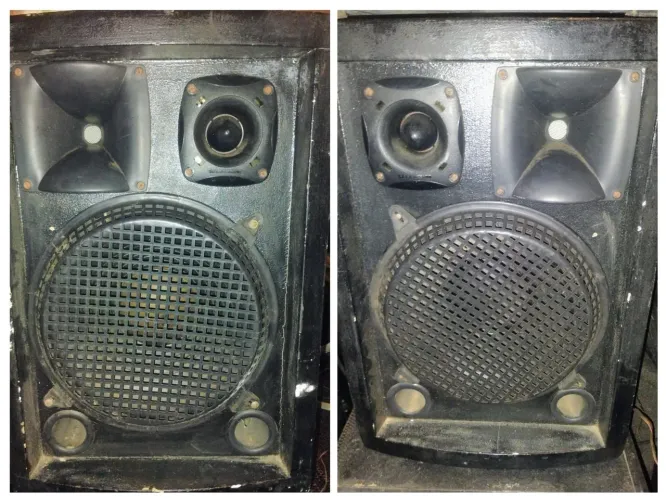 Par de Caixas passivas de 12 funcionando 