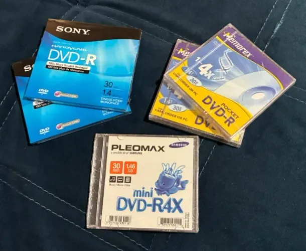 Mini Cd dvd kit com 5 Lacrados