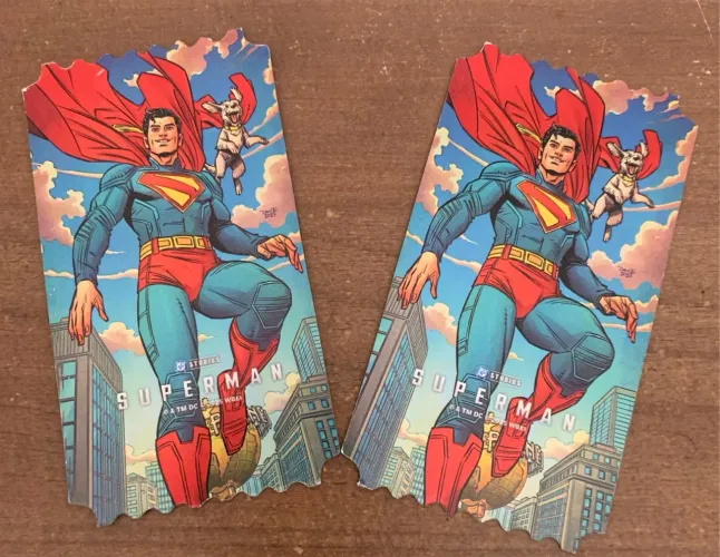 2 Cards Filme do Superman Cinemark por 25