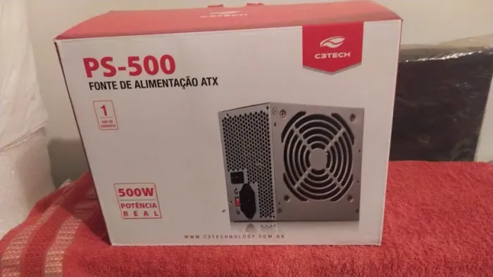 Fonte C3 tech PS 500 ATX nova