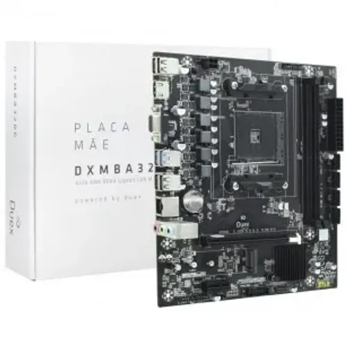 PLACA MAE DUEX P/ AMD AM4 MATX M.2/VGA/HDMI/GLAN/2xDDR4 DXMBA320G