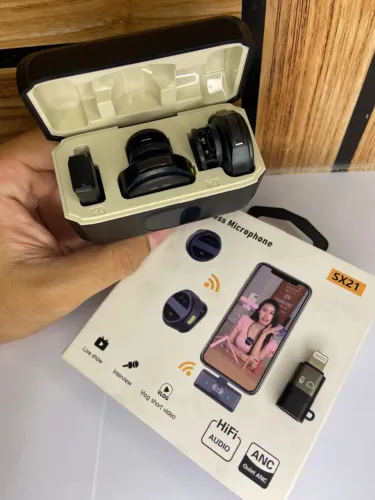 Microfone de Lapela sem Fio Magnético IOS - SX21 an3