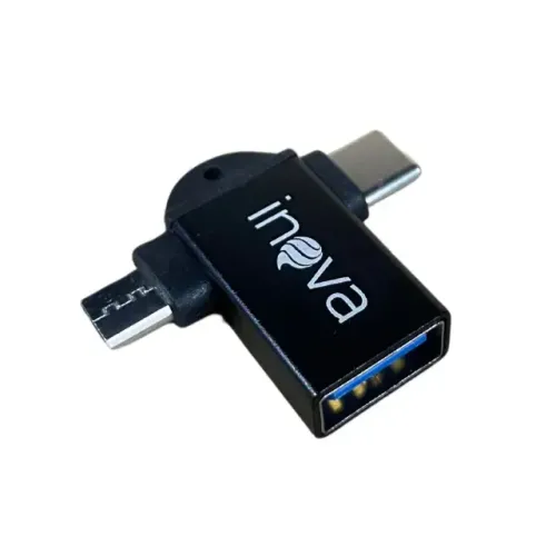 Adaptador OTG Duplo Type-C e V8