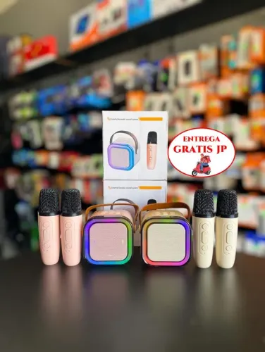Mini Caixa de Som Karaokê Sem Fio