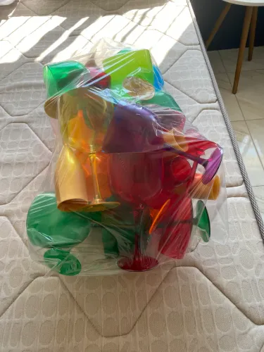 Kit de taças de acrílico para festas