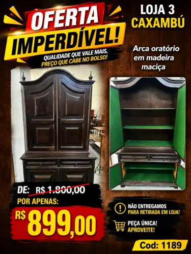 Arca de Madeira maciça - PROMOÇÃO 