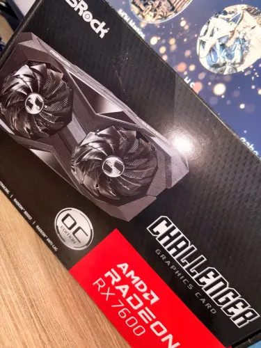 Placa de Vídeo ASRock AMD Radeon RX 7600 8GB GDDR6 Challenger OC