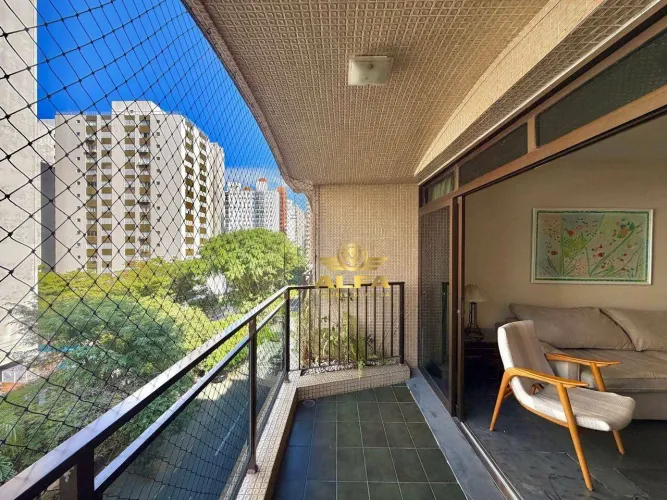 Apartamento com vista para o mar e 2 vagas na Praia das Pitangueiras Alfa Imóveis Guarujá