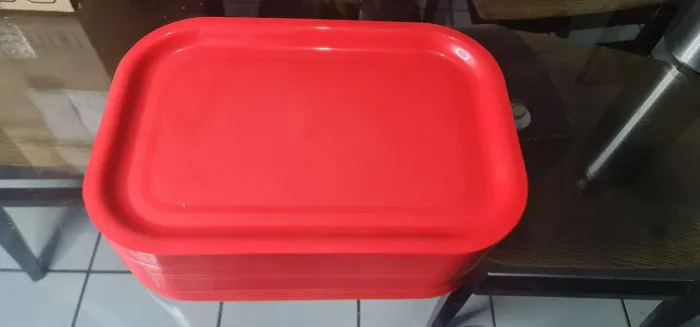 30 Bandejas de lanche 29cm X 20cm Vermelha