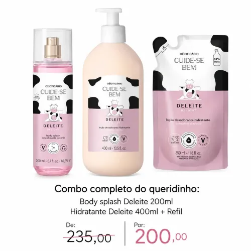 Combos e produtos Boticário/Eudora em preços promocionais