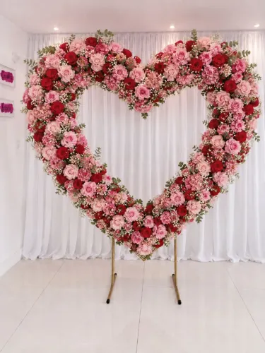 Arco de coração decoração namorados