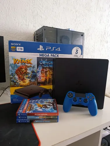 Vendo PS4 com 1TB de memória NOVO NA CAIXA
