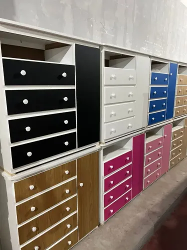 CÔMODA 100% MDF CORES VARIADAS