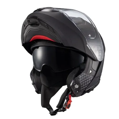 Capacete Texx Kratos Escamoteavel Preto Fosco - somos loja, parcelamos