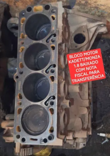 CP-22 Bloco Motor GM Monza Kadett 1.8 Gasolina Com Nota Fiscal Pra Transferir