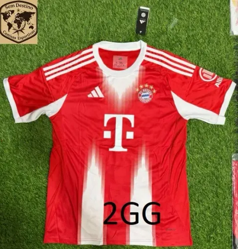 Camisa Bayern de Munique Vermelha e Branca - Tamanho 2GG - Nova na Etiqueta