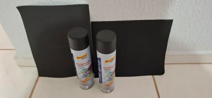 Kit Tinta Spray Uso Geral e Lixas de ferro grão 80 e 220