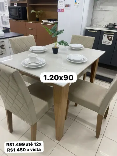 Mesa 4 lugares 1.20x90