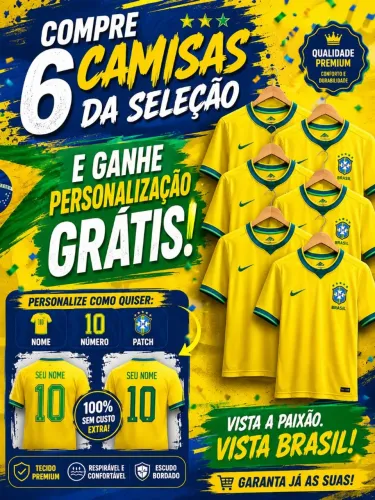 Camisa seleção atacado
