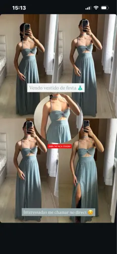 Vendo vestido de festa nunca usado!
