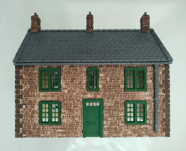 Casa e gradil HO, ferromodelismo!