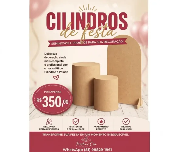 Repasso kit festa de decoração
