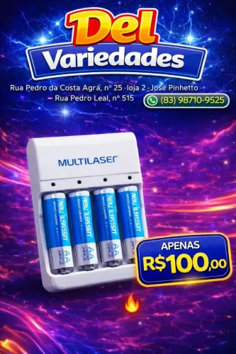 Carregador de pilha Multilaser Dell variedades 