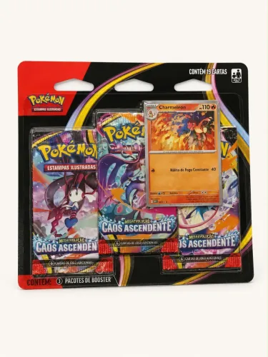 Pokémon TCG: Mega Evolução - Caos Ascendente - 4-Pack Blister - Português 