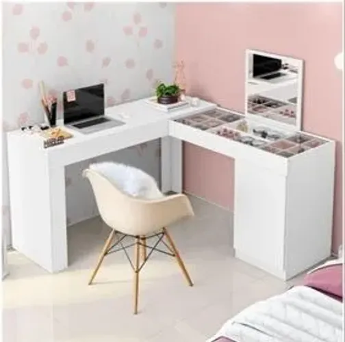 Escrivaninha Penteadeira Star Camarim C/Espelho - (Promoção)!