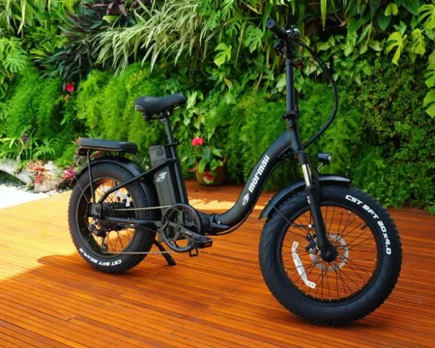 Bicicleta Elétrica (E-Bike) MBe 20 FAT B Preta Mormaii
