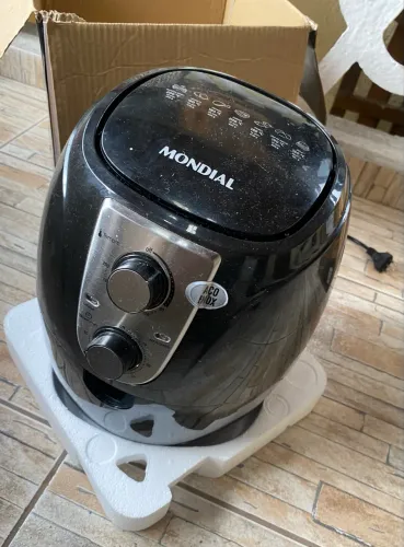 Fritadeira Elétrica Airfryer Mondial Pratic Inox 3,2L (Com Caixa / sem puxador)