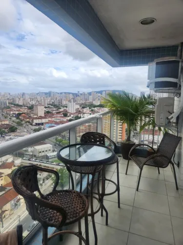 Apartamento para locação no Boqueirão, Santos-SP: 2 quartos, 1 sala, 3 banheiros, 2 vagas,