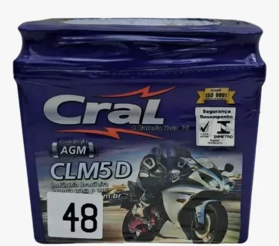 Bateria de moto Cral 5 amperes