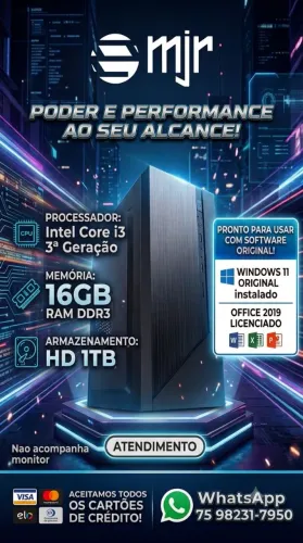 Cpu core i3 3? geração