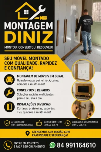 montada de móveis