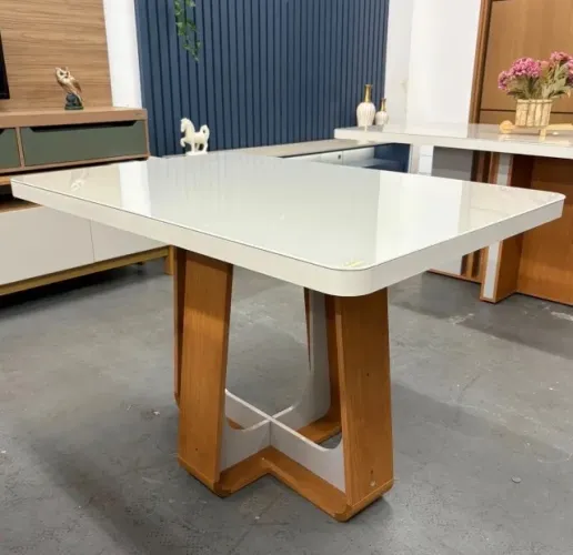 Mesa Harmonia Maxi 170 Amêndoa/Off White