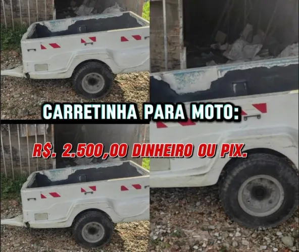 Carrocinha para moto 