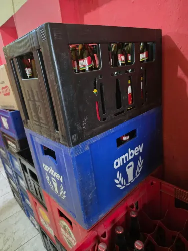 Engradado Ambev 600ml completo (cx+24 garrafas) várias unidades