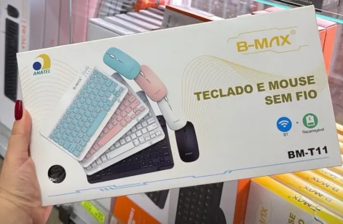 Teclado mouse sem fio