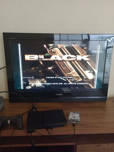 PS2 + HD 500GB COM JOGOS LEITOR 100%
