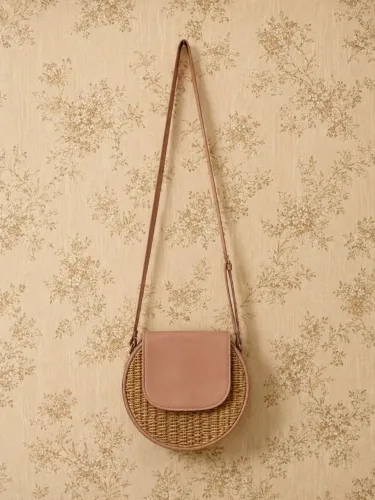 Bolsa vintage/praia de palha