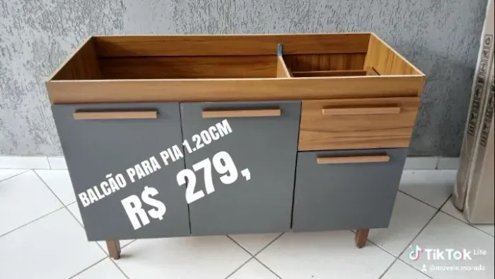 BALCÃO PARA PIA 1.20 CM NOVO