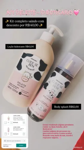 KIT DELEITE POR APENAS :